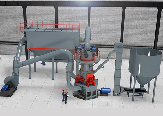 电石渣制备碳酸钙的设备图 HLMX超细电石渣粉立式磨粉机